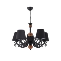Lustră Opviq Fiona Wood Black Brown imaginea #2 — magazin online Desire.md