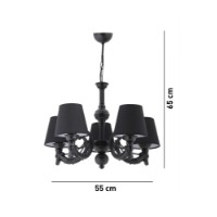 Lustră Opviq Fiona Chain Black imaginea #4 — magazin online Desire.md