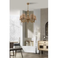 Люстра Opviq Fiona Hazeran Chain Natural Gold