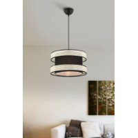 Lustră Opviq Halo White Black
