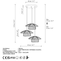 Люстра Opviq Mantar 6500 S 1 фото №7 — интернет-магазин Desire.md