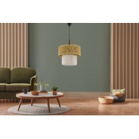 Lustră Opviq Kat W White Camel Brown