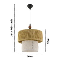 Lustră Opviq Kat W White Camel Brown imaginea #3 — magazin online Desire.md