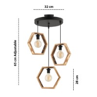 Lustră Opviq Hexagon Triple B imaginea #3 — magazin online Desire.md
