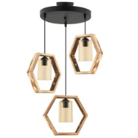 Люстра Opviq Hexagon Triple B Glass фото №2 — интернет-магазин Desire.md