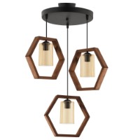 Lustră Opviq Hexagon Triple Dark B Glass imaginea #2 — magazin online Desire.md