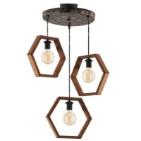 Люстра Opviq Hexagon Triple Dark G фото №2 — интернет-магазин Desire.md
