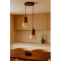 Люстра Opviq Loer B Walnut