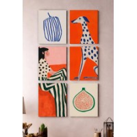 Set de 6 tablouri Wallity Art6Cnvset6-20x30cm