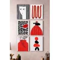 Set de 6 tablouri Wallity Art6Cnvset9-20x30cm