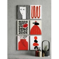 Set de 6 tablouri Wallity Art6Cnvset9-20x30cm imaginea #2 — magazin online Desire.md