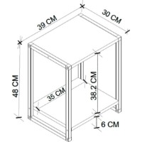 Прикроватная тумба Bofigo 19-08-14 Sapphire Oak фото №3 — интернет-магазин Desire.md