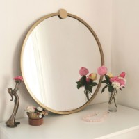 Зеркало Hanah Home Gold Metal Cerceve Yuvarlak Ayna A708 фото №2 — интернет-магазин Desire.md