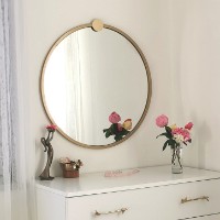 Зеркало Hanah Home Gold Metal Cerceve Yuvarlak Ayna A708 фото №3 — интернет-магазин Desire.md