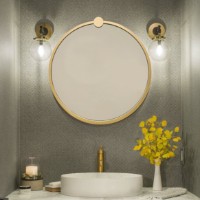 Зеркало Hanah Home Gold Metal Cerceve Yuvarlak Ayna A708 фото №4 — интернет-магазин Desire.md