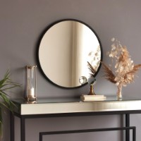 Зеркало Hanah Home Siyah Metal Cerceve Yuvarlak Ayna A709
