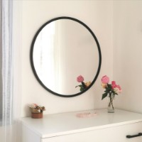 Oglindă Hanah Home Siyah Metal Cerceve Yuvarlak Ayna A710