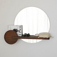 Oglindă Hanah Home Points Walnut imaginea #2 — magazin online Desire.md