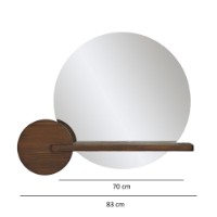 Oglindă Hanah Home Points Walnut imaginea #6 — magazin online Desire.md