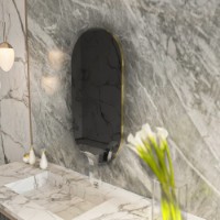 Oglindă Hanah Home Riors Dark Grey Gold imaginea #2 — magazin online Desire.md