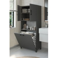 Шкаф для ванной Bofigo 12-71-08 Anthracite фото №4 — интернет-магазин Desire.md