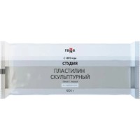 Plastilina Gamma Скульптурный Белый Твердый 1кг (2.80.Е100.003.1)