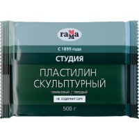 Plastilina Gamma Скульптурный Оливковый Твердый 500г (2.80.Е050.003)