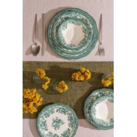 Seturi de veselă Hermia Velour Green Fulya 24 Ytkm