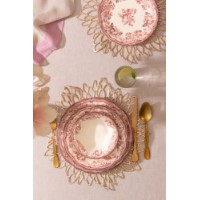 Seturi de veselă Hermia Velour Maroon Fulya 24 Ytkm