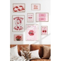 Set de 8 picturi Wallity Cgs-054-Wooden-Byk