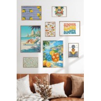 Set de 8 picturi Wallity Cgs-055-Wooden-Byk