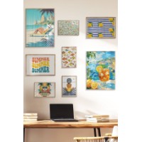 Set de 8 picturi Wallity Cgs-055-Wooden-Byk imaginea #3 — magazin online Desire.md