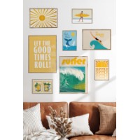 Set de 8 picturi Wallity Cgs-057-Wooden-Byk