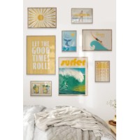 Set de 8 picturi Wallity Cgs-057-Wooden-Byk imaginea #2 — magazin online Desire.md
