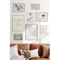 Set de 8 picturi Wallity Cgs-064-Wooden-Byk