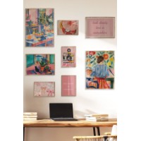 Set de 8 picturi Wallity Cgs-077-Wooden-Byk imaginea #3 — magazin online Desire.md