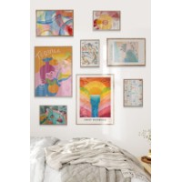Set de 8 picturi Wallity Cgs-079-Wooden-Byk imaginea #2 — magazin online Desire.md
