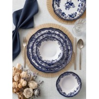 Seturi de veselă Hermia Velour Navy Blue Fulya 24 Ytkm