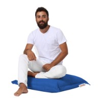 Fotoliu moale Atelier Del Sofa Cushion Pouf 70x70 Blue imaginea #3 — magazin online Desire.md