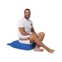 Fotoliu moale Atelier Del Sofa Cushion Pouf 70x70 Blue imaginea #4 — magazin online Desire.md