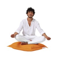 Fotoliu moale Atelier Del Sofa Cushion Pouf 70x70 Orange imaginea #2 — magazin online Desire.md