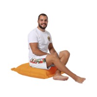 Fotoliu moale Atelier Del Sofa Cushion Pouf 70x70 Orange imaginea #4 — magazin online Desire.md