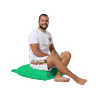Fotoliu moale Atelier Del Sofa Cushion Pouf 70x70 Green imaginea #2 — magazin online Desire.md