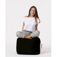 Fotoliu moale Atelier Del Sofa Square Pouf Black imaginea #2 — magazin online Desire.md