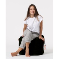 Fotoliu moale Atelier Del Sofa Square Pouf Black imaginea #4 — magazin online Desire.md