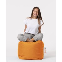 Fotoliu moale Atelier Del Sofa Square Pouf Orange imaginea #2 — magazin online Desire.md