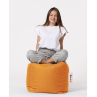 Fotoliu moale Atelier Del Sofa Square Pouf Orange imaginea #3 — magazin online Desire.md
