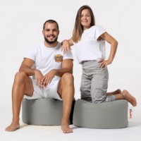 Fotoliu moale Atelier Del Sofa Round Pouf Fume imaginea #2 — magazin online Desire.md