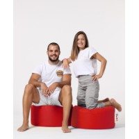 Fotoliu moale Atelier Del Sofa Round Pouf Red imaginea #8 — magazin online Desire.md