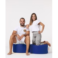 Fotoliu moale Atelier Del Sofa Round Pouf Blue imaginea #8 — magazin online Desire.md